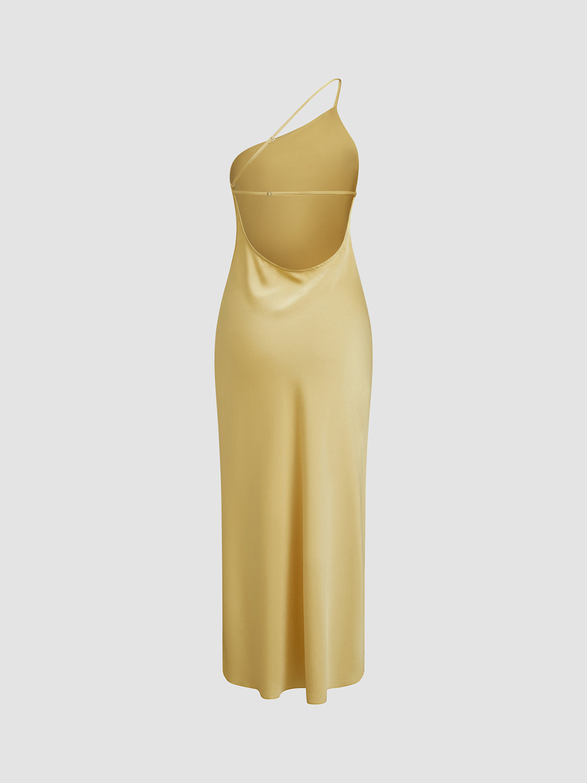 Amaris - Open Back Satin Maxi Dress