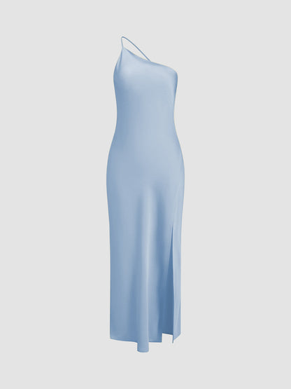 Amaris - Open Back Satin Maxi Dress